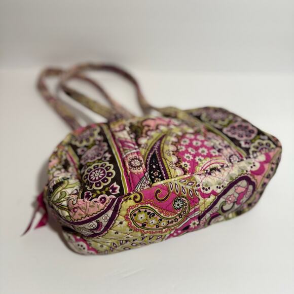 💐 Vera Bradley Duffel Bag Very Berry Paisley Quilted Retired Pattern Collectors - Picture 8 of 8